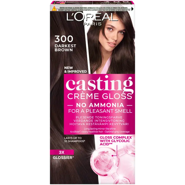 Poolpüsivärv Casting Crème Gloss 300 Darkest Brown