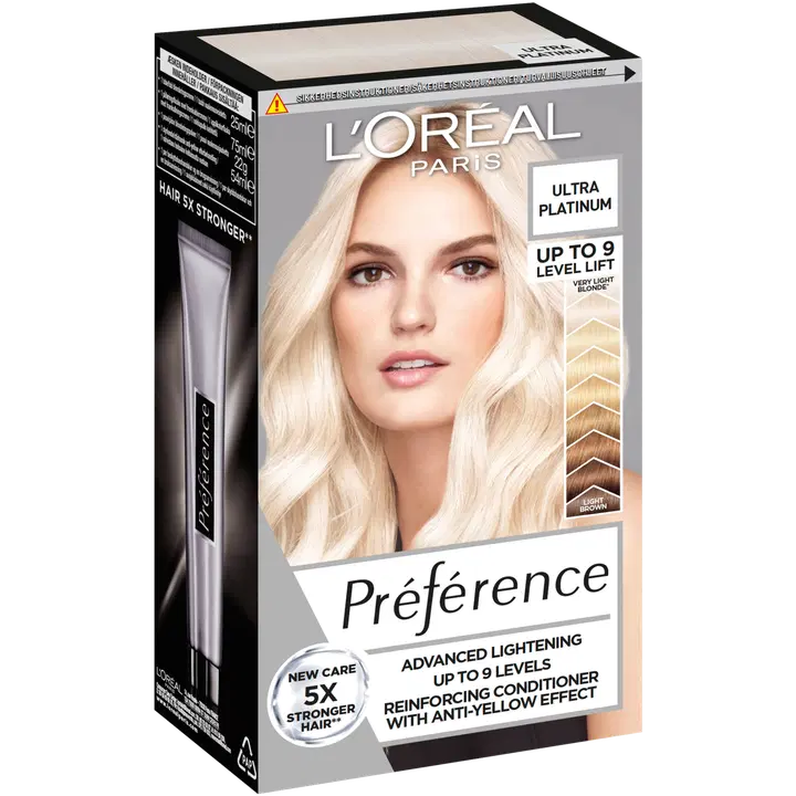 Loreal blondeerija Preference Up to 9 Level Ultra Platinum