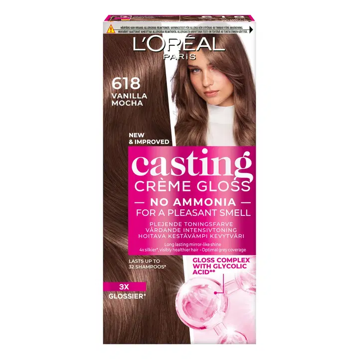 Poolpüsivärv Loreal Casting Creme Gloss 618 Moka