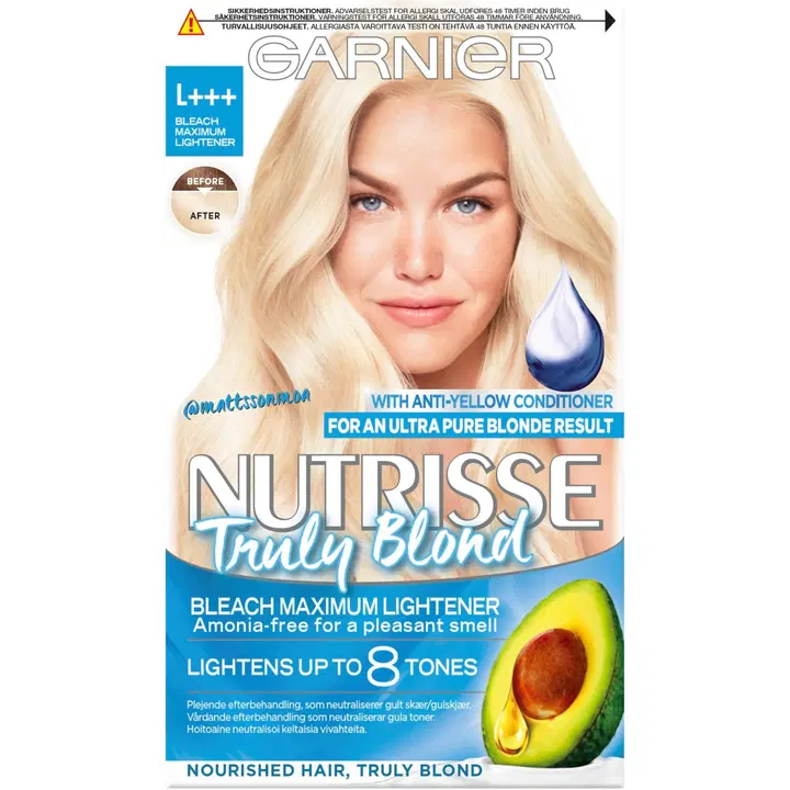 Blondeerija Garnier Nutrisse Truly Blonde L +++ Ultimate Blonding Ultra