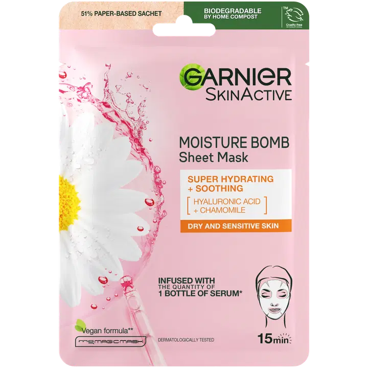 Näomask Garnier Moisture Bomb Super Hydrating Shooting 1tk
