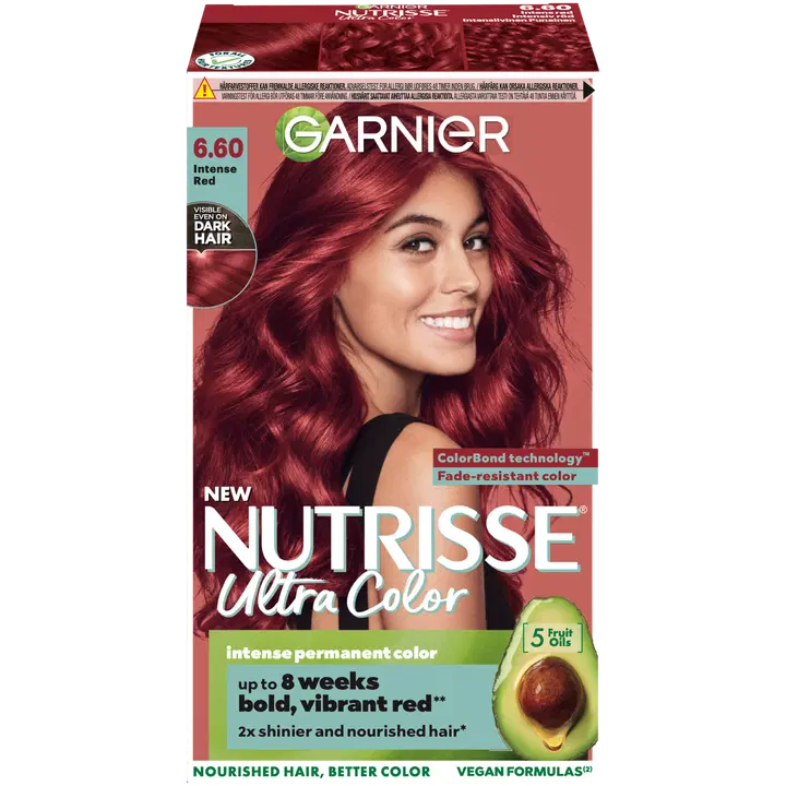 Juuksevärv Garnier Nutrisse Ultra Color 6.60 Fiery Red