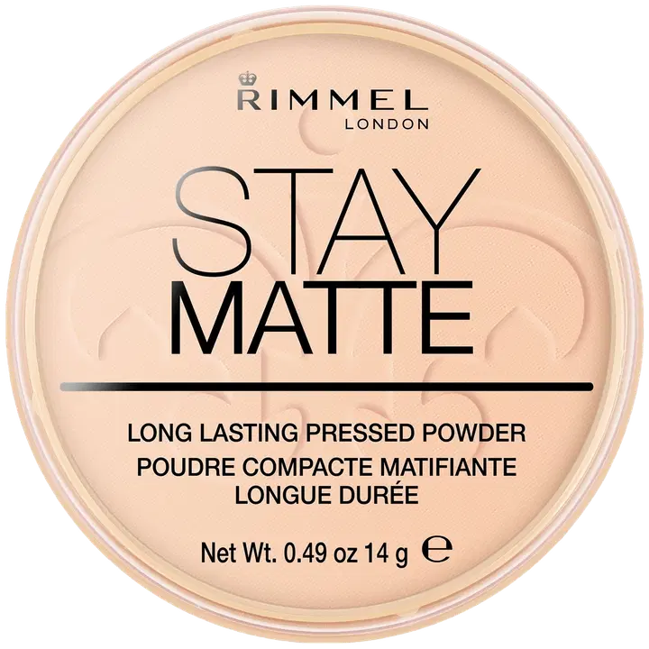 Rimmel Stay Matte puuder 001 läbipaistev