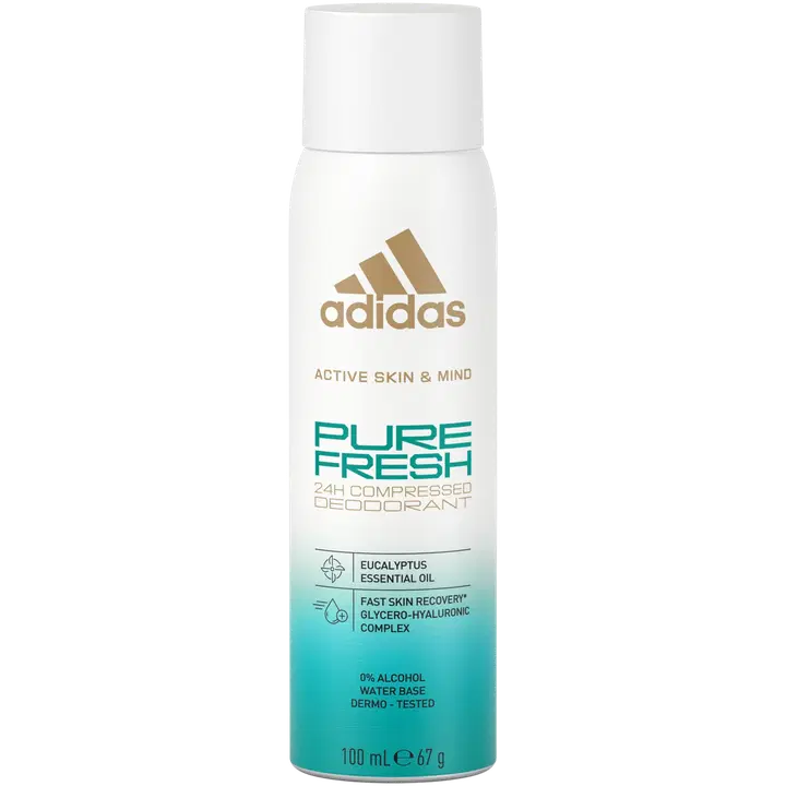 Adidas spreideodorant pure fresh eukalüptusega 100ml