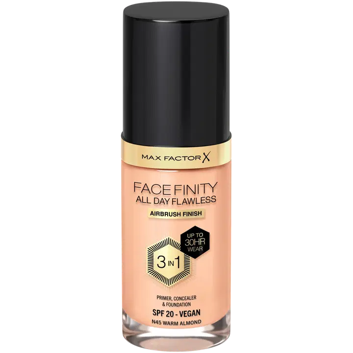 Max Factor jumestuskreem Facefinity All Day Flawless 45 Warm Almond 30ml