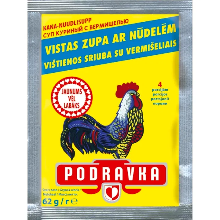 Podravka kanasupp nuudlitega 62 g