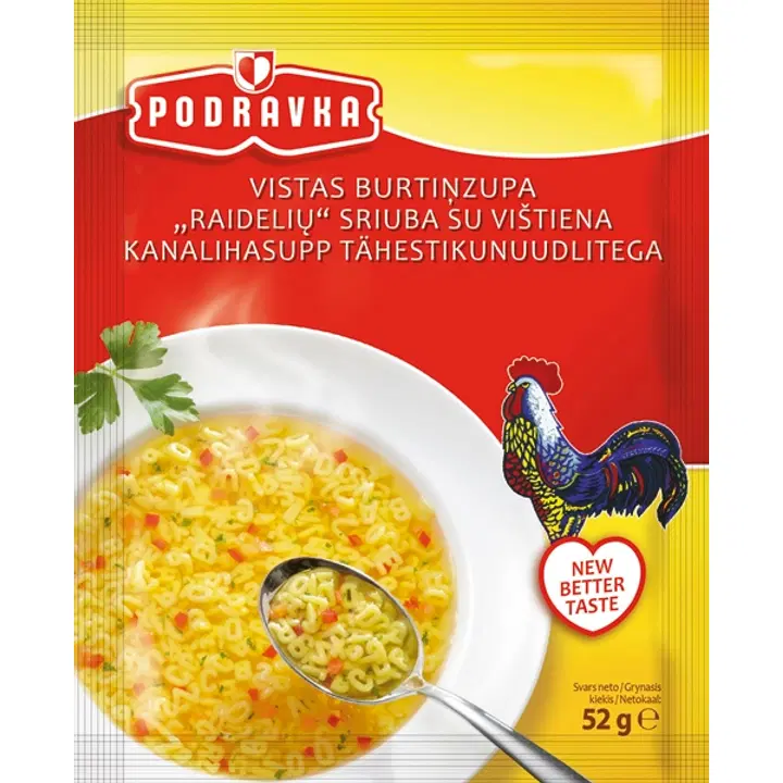 Podravka tähestikusupp nuudlitega 52 g