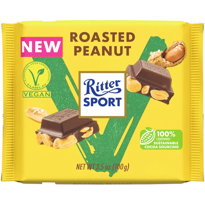 Ritter Sport Vegan šokolaad röstitud maapähklitega 100g