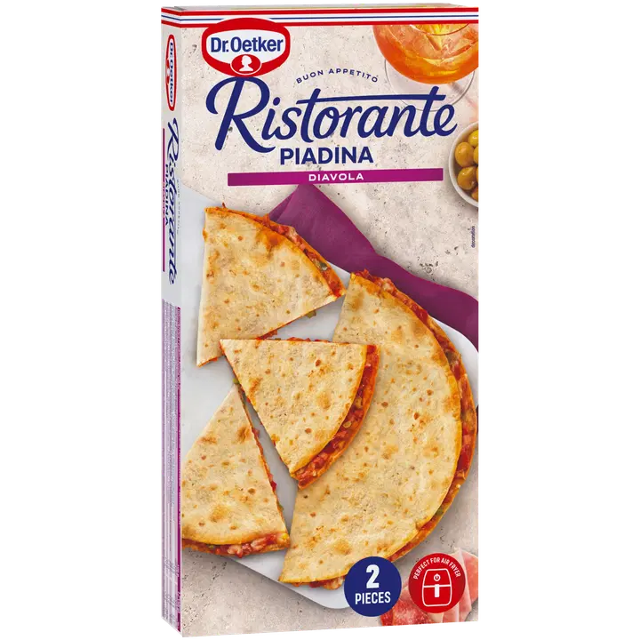 Dr.Oetker Ristorante Piadina Diavola lameleib saalaami singi tomatikastme ja Emmentali juustuga 280 g