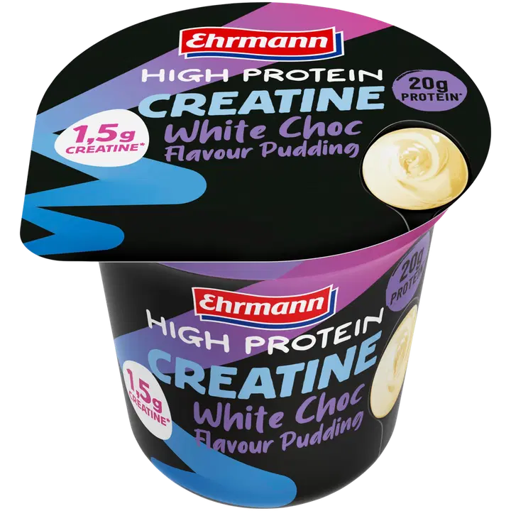 Ehrmann proteiinipuding valge šokolaadi ja kreatiiniga, 230 g
