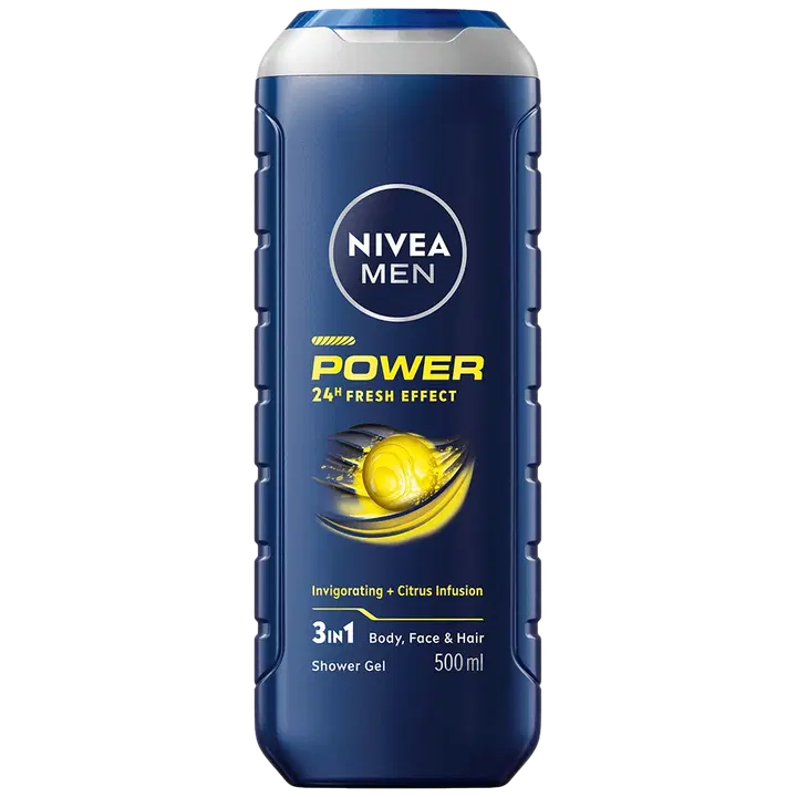 Dušigeel Nivea Men Power 3in1 500ml