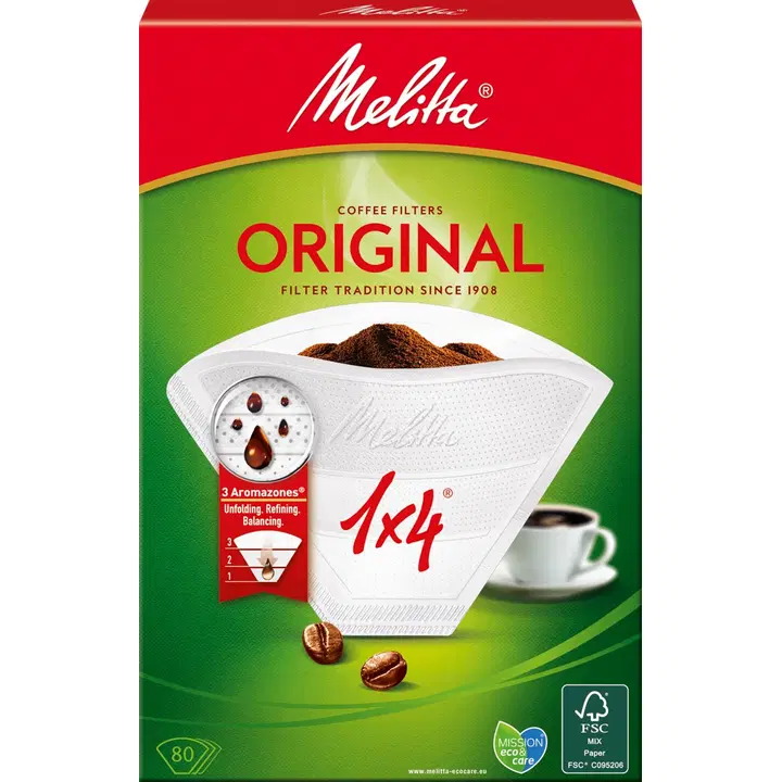 Melitta ohvifiltrid valged 1 x 4 / 80