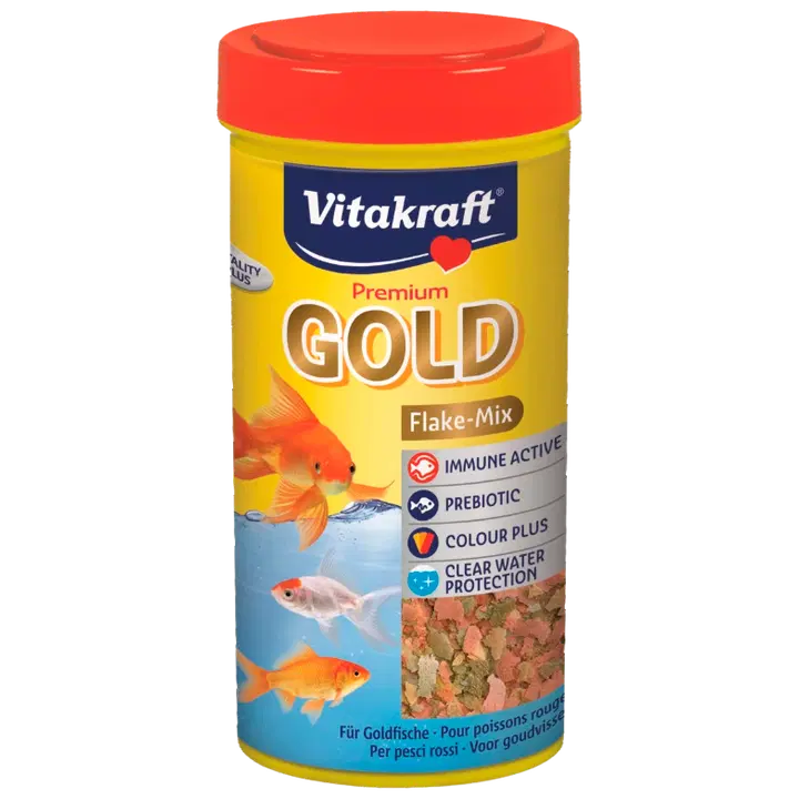Vitakraft Gold Flake Mix, helvessööt kuldkaladele 250ml