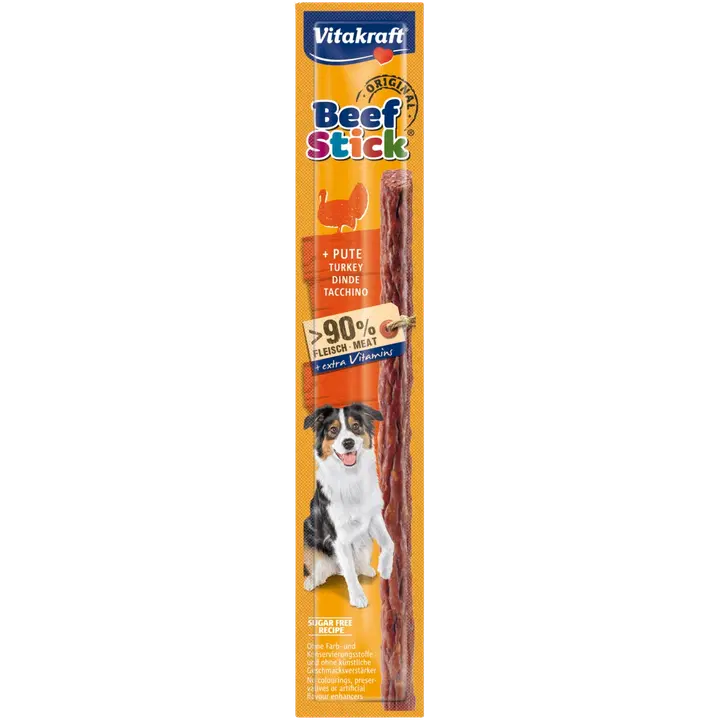 Vitakraft närimispulgad veise- ja kalkunilihaga koerale 12 g