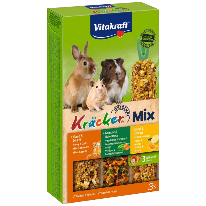 Vitakraft näriliste seemnekangid 3 tk, 168g