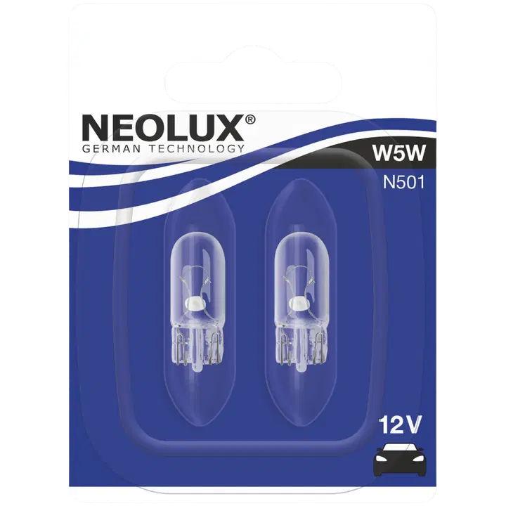 Autolamp Neolux W5W 12V W2,1X9,5D 2tk