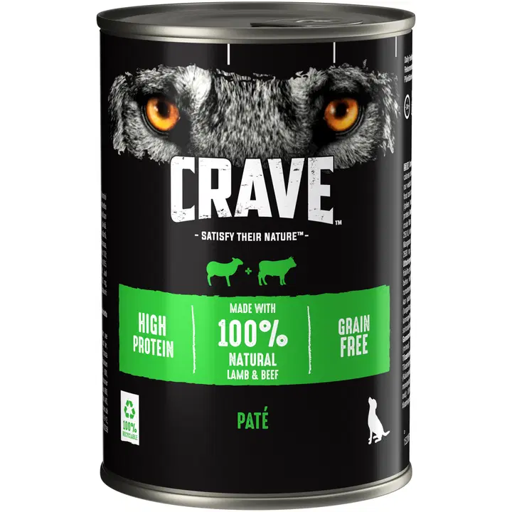Crave konserv koerale lamba ja veiselihaga 400g