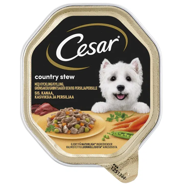 Cesar Country koeratoit linnuliha ja köögiviljadega 150 g