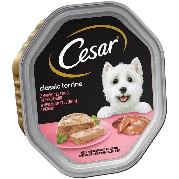 CESAR einekausike vasika/linnuliha, 150g