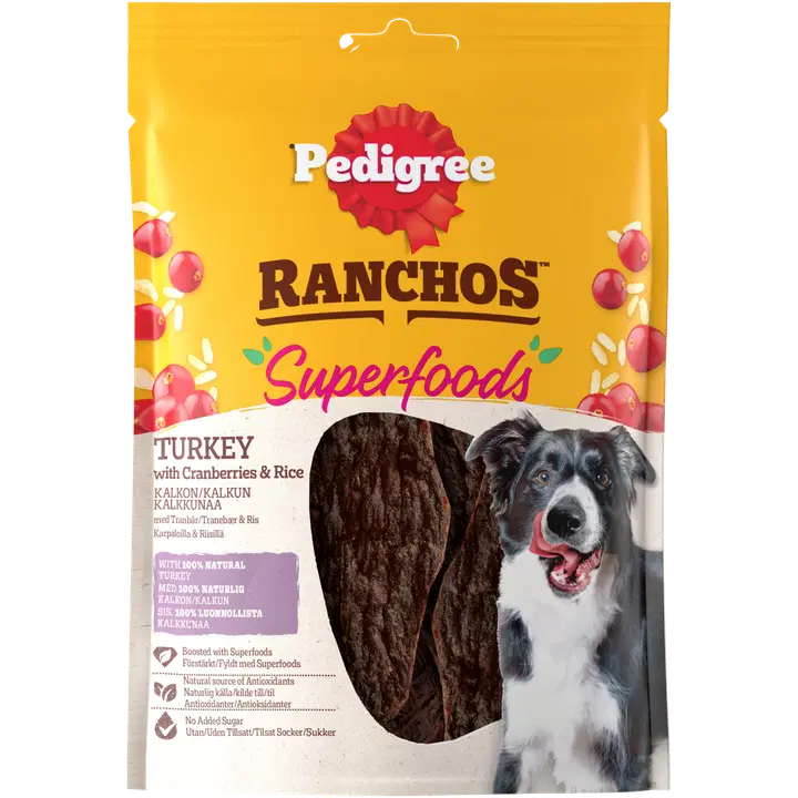 Pedigree Superfood kalkuni maiused koertele 70g