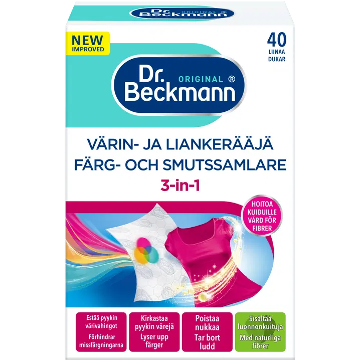 Dr.Beckmann värvi- ja mustusepüüdja 40tk