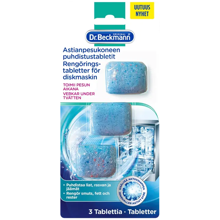 Nõudepesumasina puhastustabletid Dr.Beckmann 3x20g
