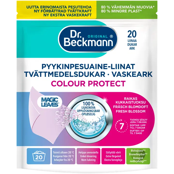 Dr. beckmann pesulehed magic leaves color 20tk
