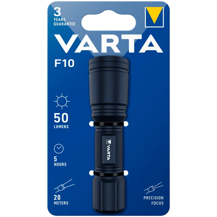 Varta taskulamp F10 1AA must