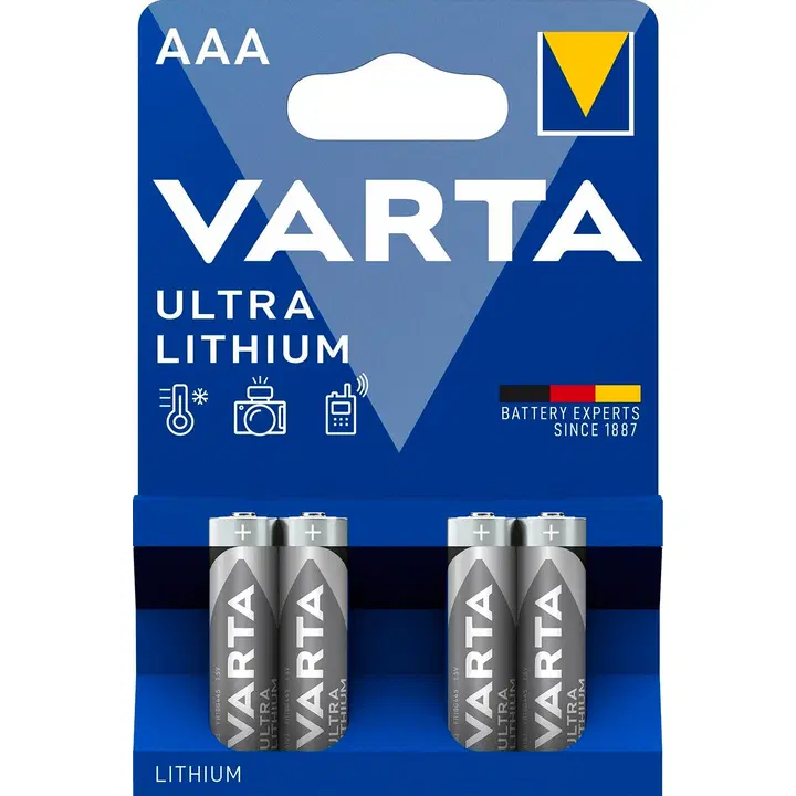 Varta patarei ultra lithium aaa 4 tk