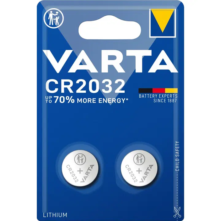 Varta patareid CR2032, 2 tk