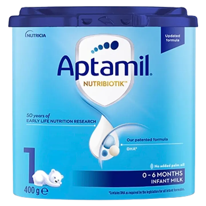 Aptamil® NUTRIBIOTIK™ 1 piimal põhinev imiku piimasegu alates sünnist, 400g