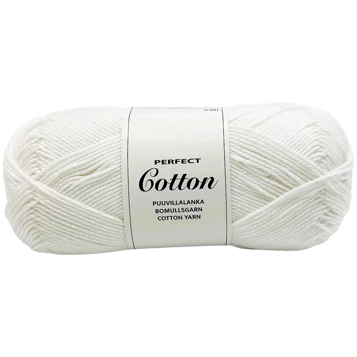 Lõng Perfect Cotton 100 g, valge