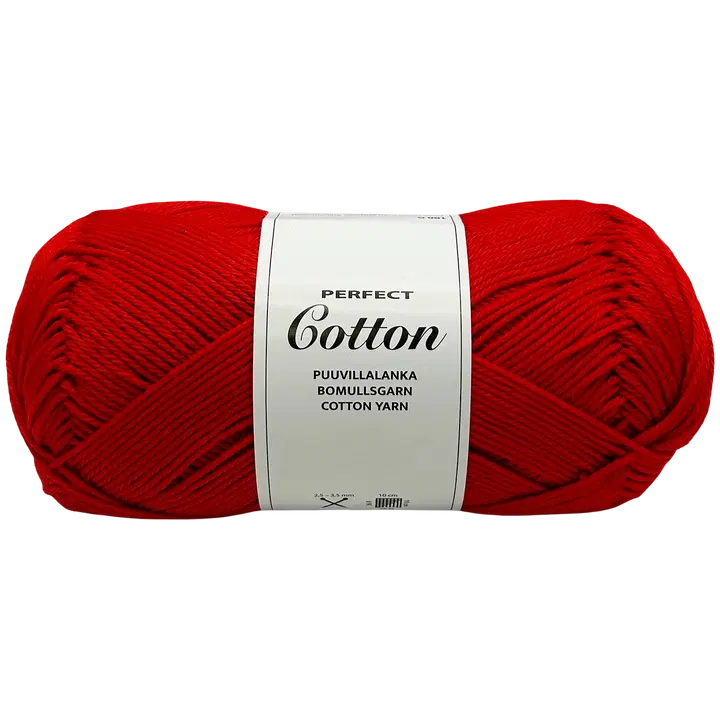 Lõng Perfect Cotton 100 g, punane