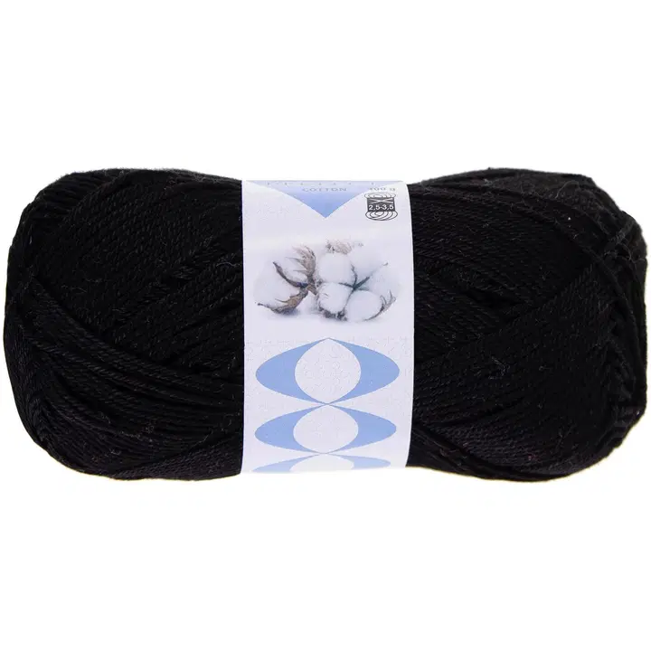 Lõng Perfect Cotton 100 g, must