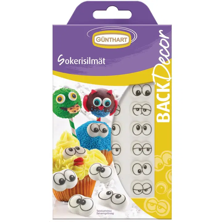 Backdecor günthart suhkrusilmad 12 g