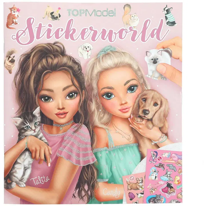 TOPModel Kleebiseraamat Stickerworld Kitty-Doggy