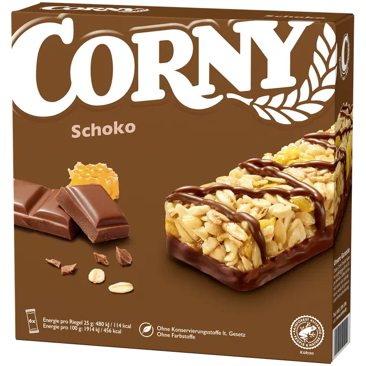 Corny Classic 6-pakk Piimašokolaadi 150g