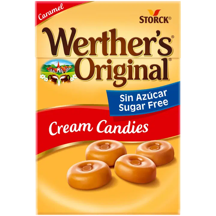 WERTHER´S ORIGINAL suhkruvabad koorekompvekid magusainetega 42g