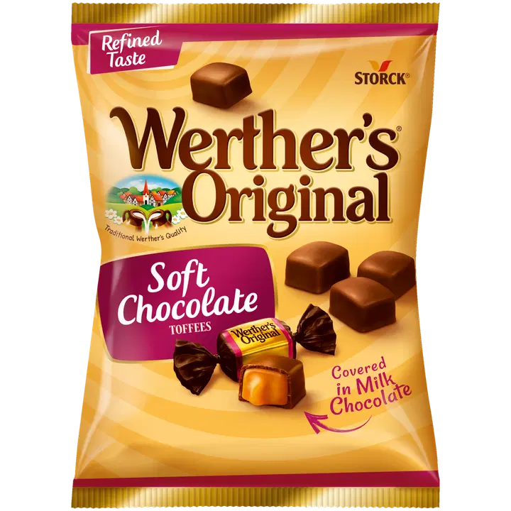 WERTHER´S ORIGINAL pehme iiris šokolaadis 120g