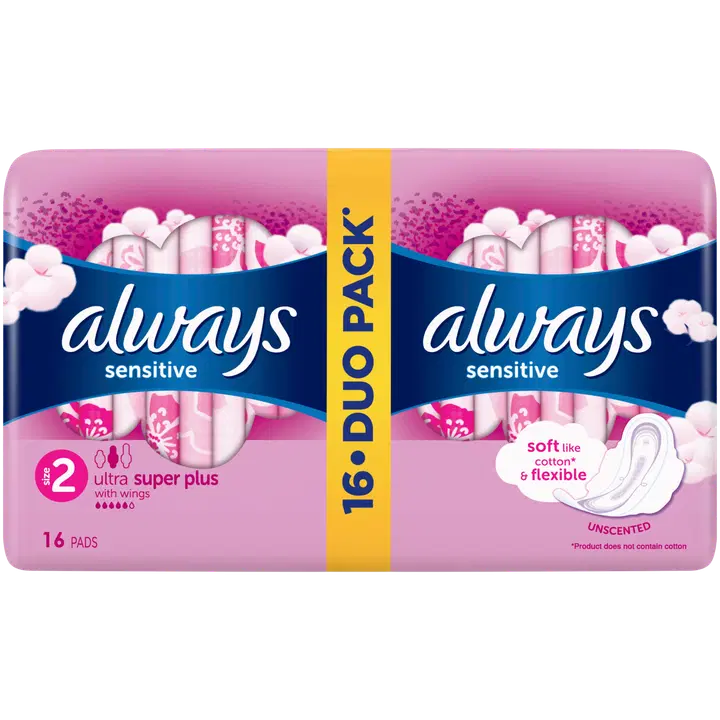 Always hügieeniside Sensitive S2 16tk
