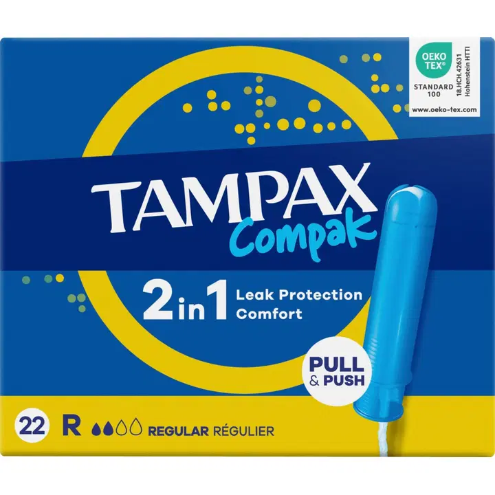 Tampax Compak Regular tampoonid 22tk