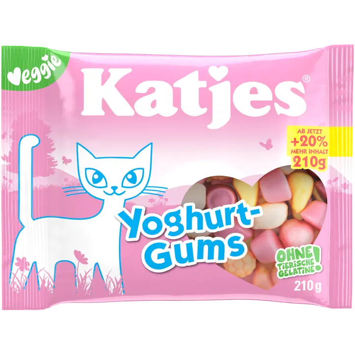 Katjes kummikommid Yoghurt Gums 210g