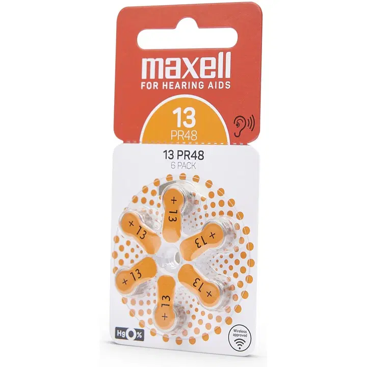 Maxell kuuldeaparaadi patareid PR48 6tk