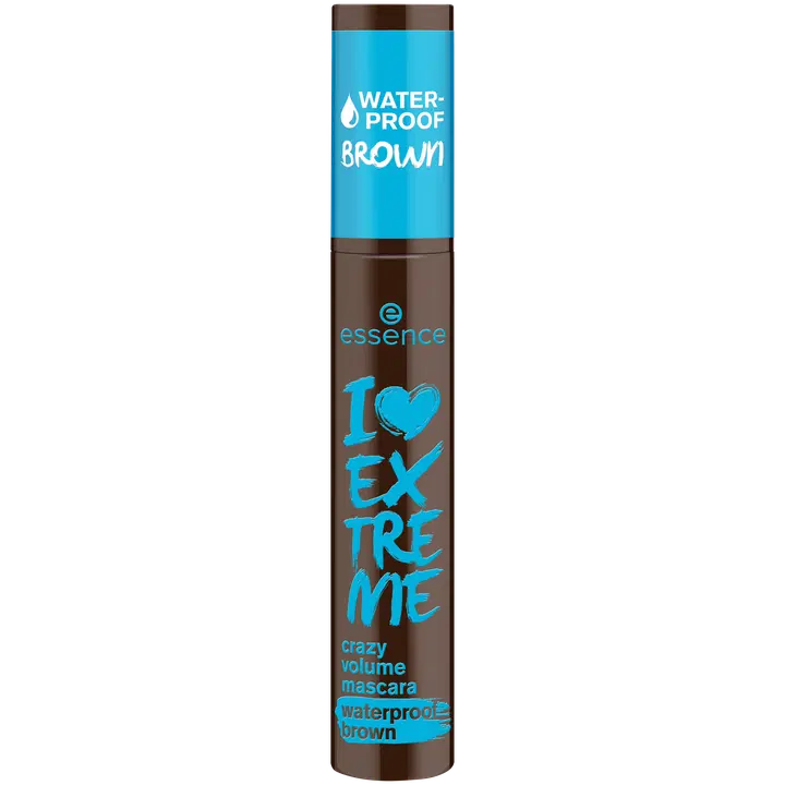 Essence ripsmetušš I Love Extreme Crazy Volume Waterproof Cozy Brown 01