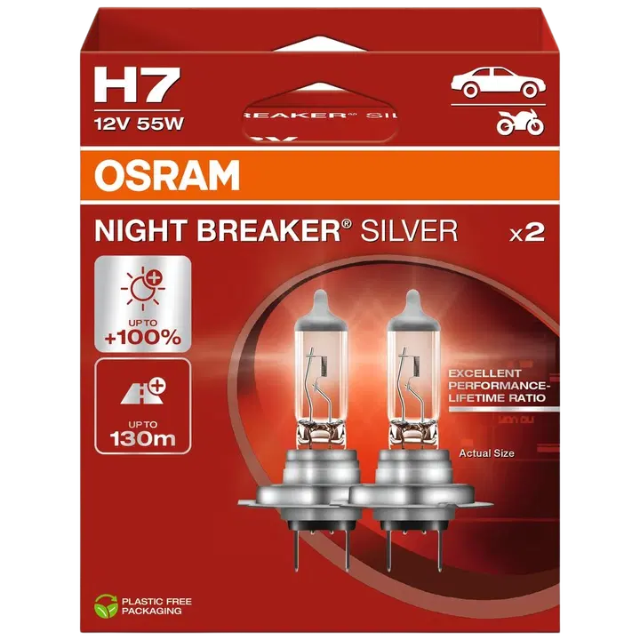 Esitule pirnid 2tk Osram H7 12V 55W