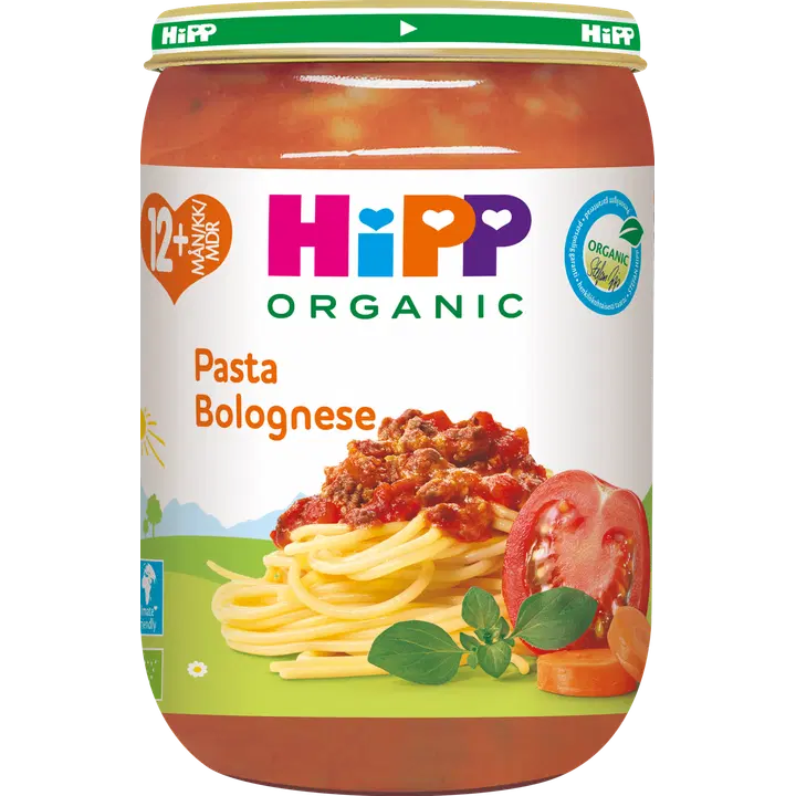 Hipp Pasta Bolognese mahe, 220g, alates 12-elukuust