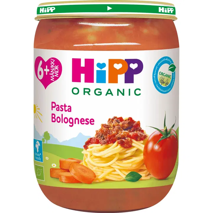 Hipp pasta bolognese lastele alates 6-elukuust, 190 g