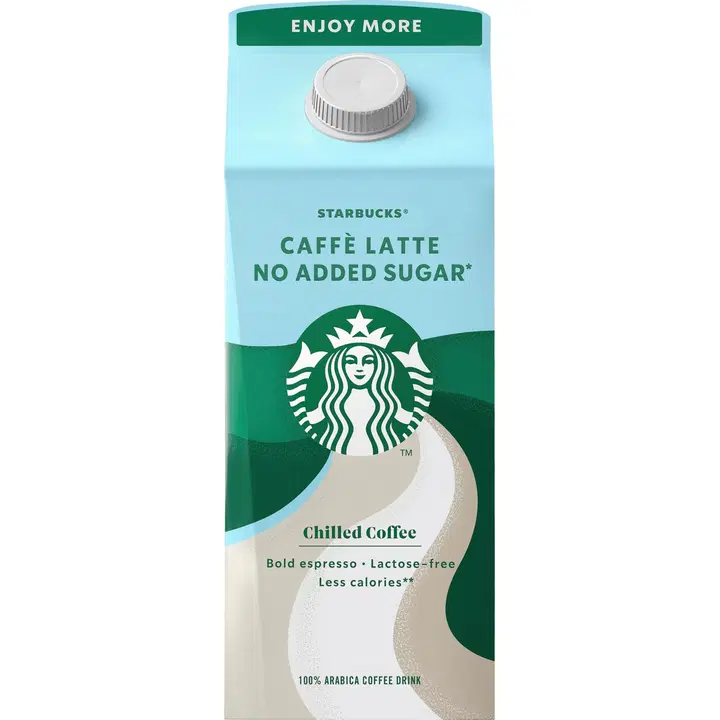 .Starbucks caffe latte no added sugar kohvijook 750ml