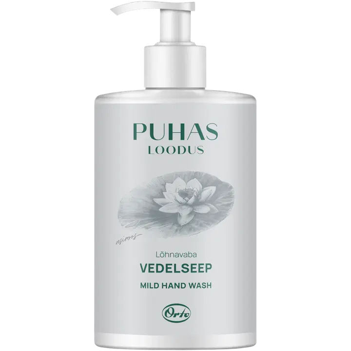 Puhas Loodus õrn kosmeetiline vedelseep vesiroos 500ml