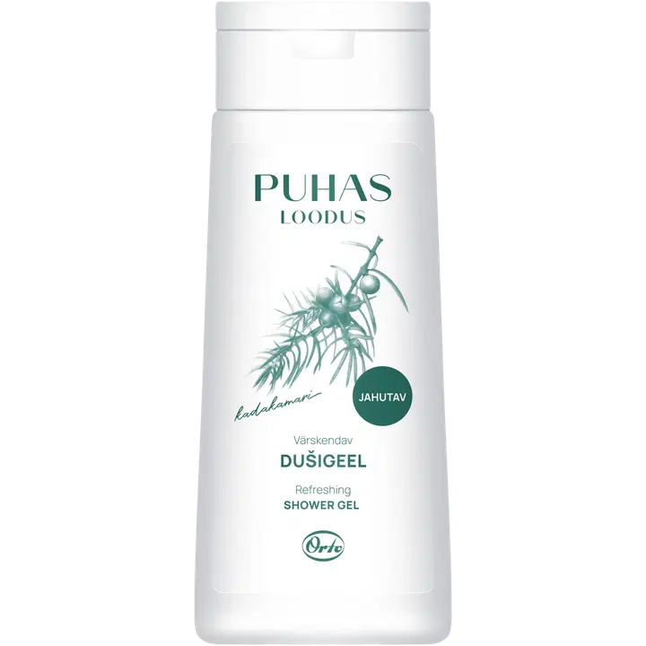 Puhas Loodus dušigeel kadakamari värskendav 250ml